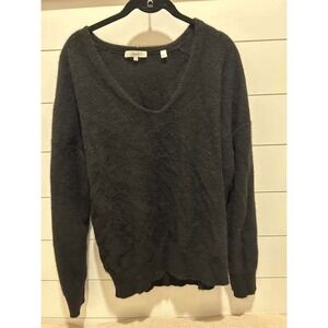 Vince 100% Cashmere Knit Crew Neck Sweater Vintage Style Black Streetwear Short